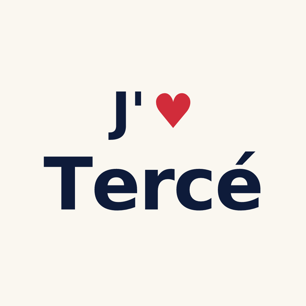Tasse personnalisée Tercé — design J'aime Tercé