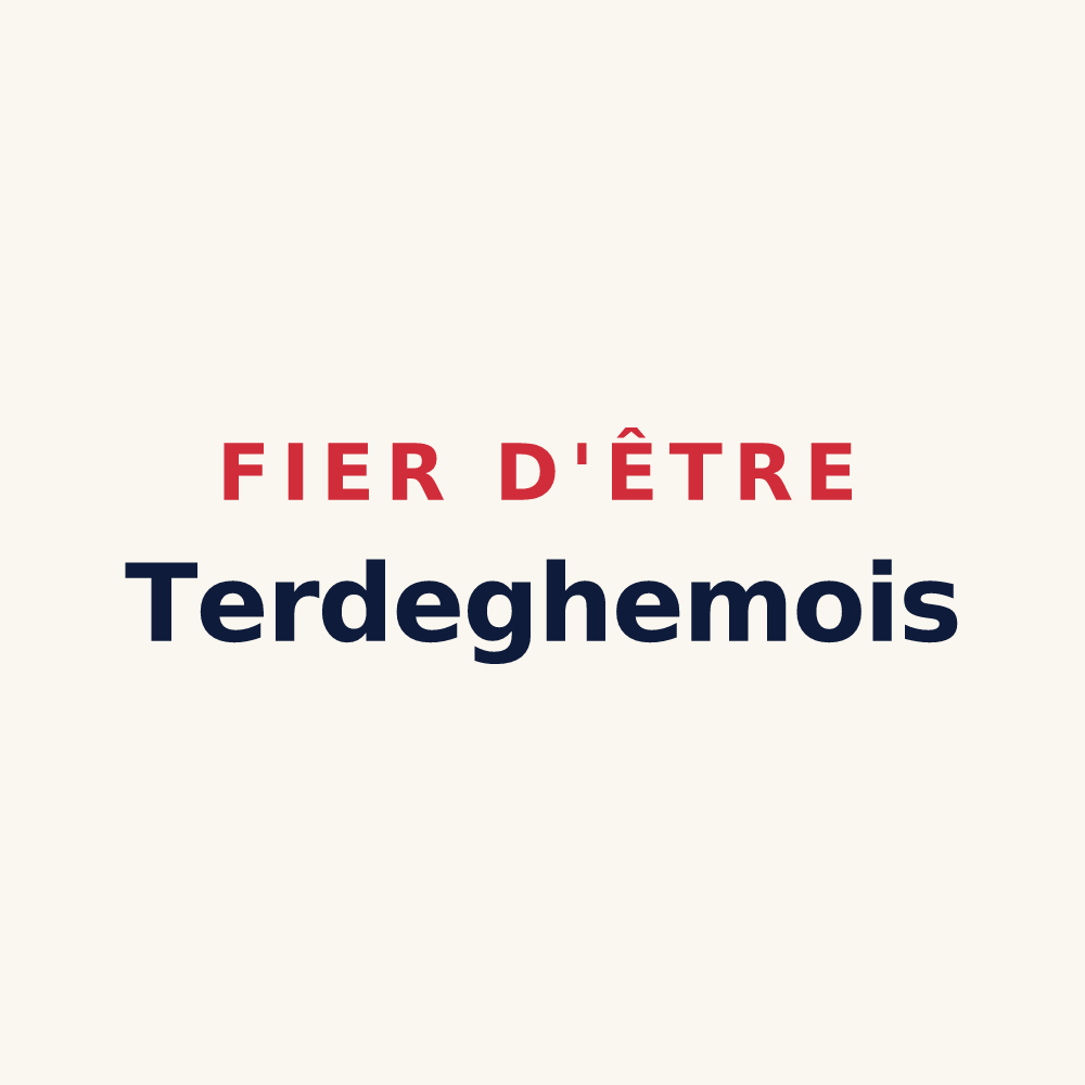 Tasse « Fier d'être Terdeghemois » — design pour Terdeghem