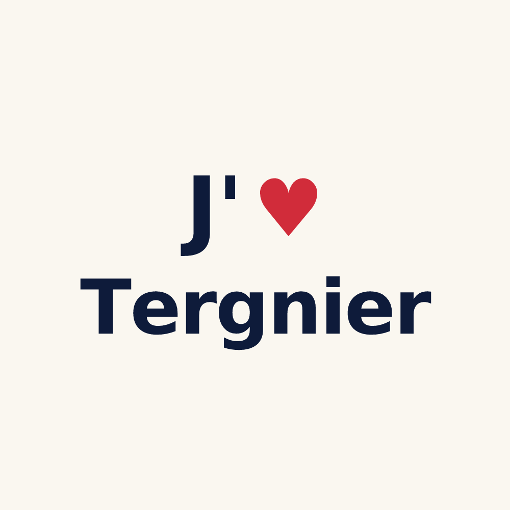 Tasse personnalisée Tergnier — design J'aime Tergnier