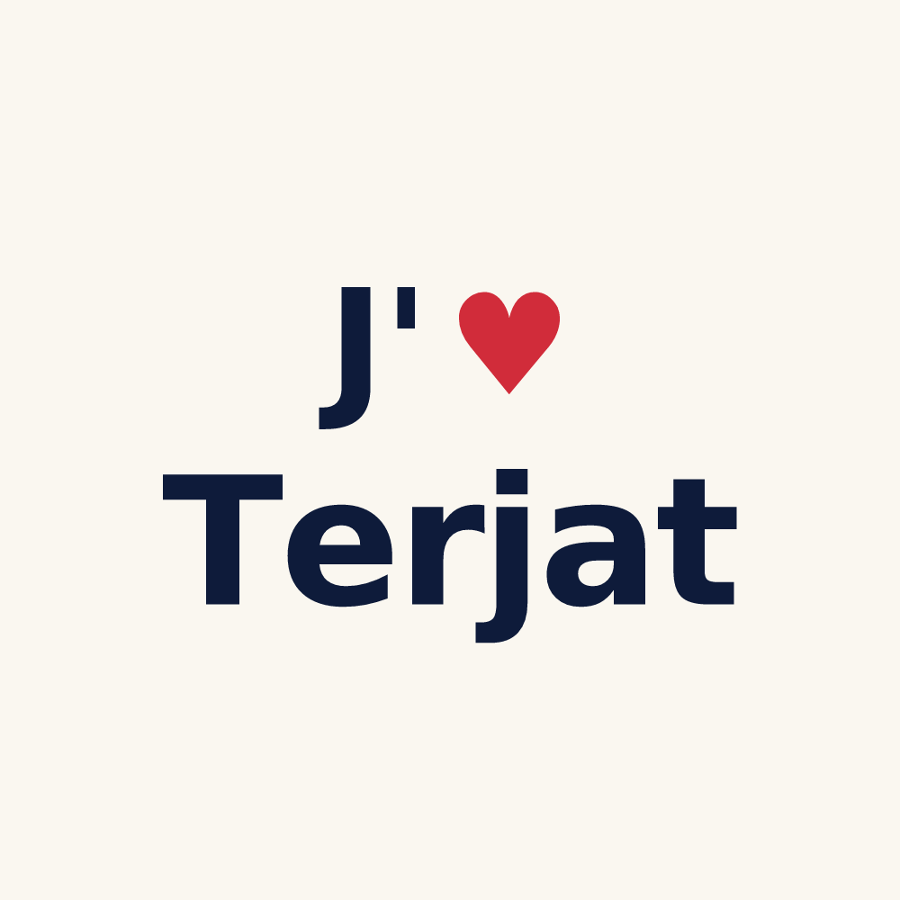 Tasse personnalisée Terjat — design J'aime Terjat