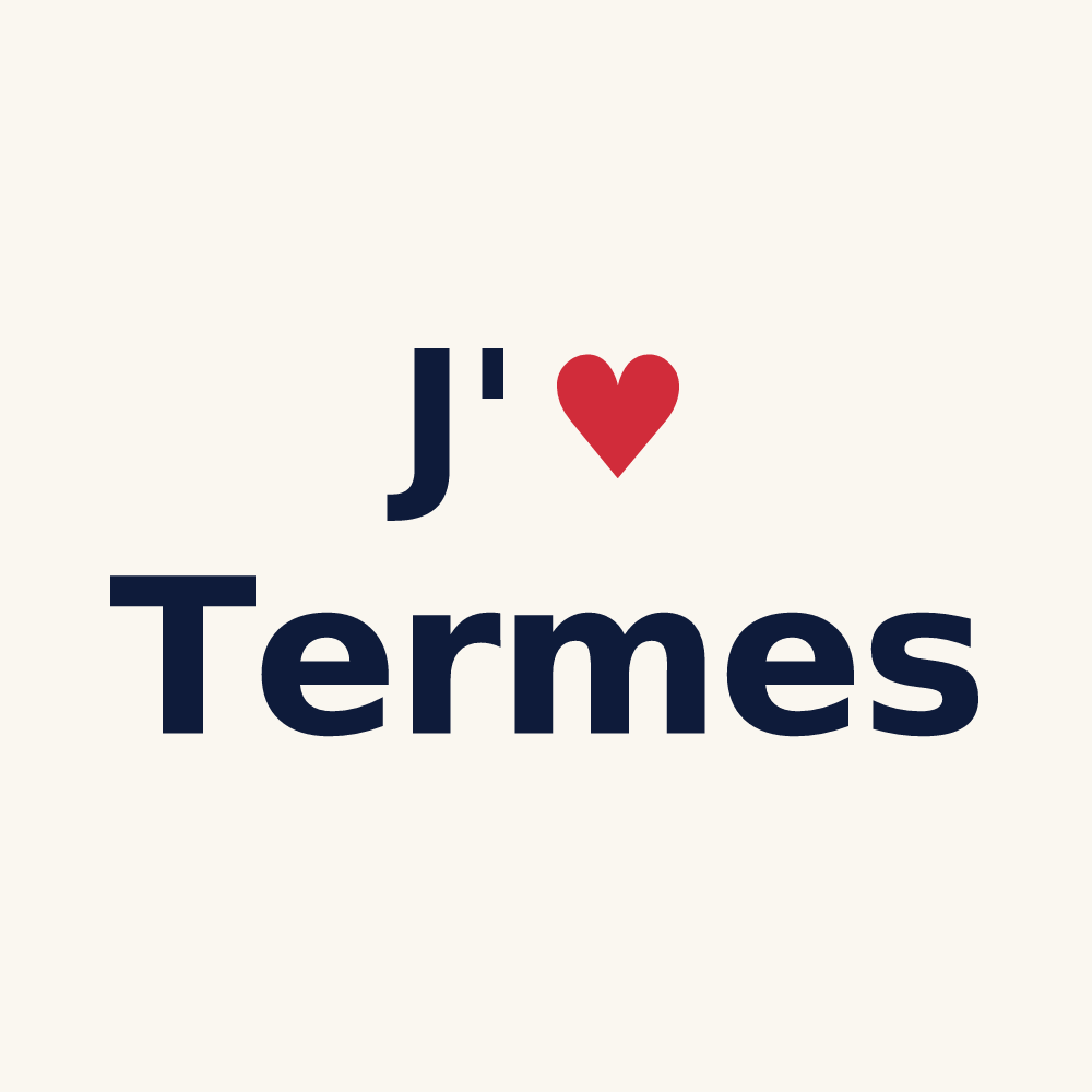 Tasse personnalisée Termes — design J'aime Termes