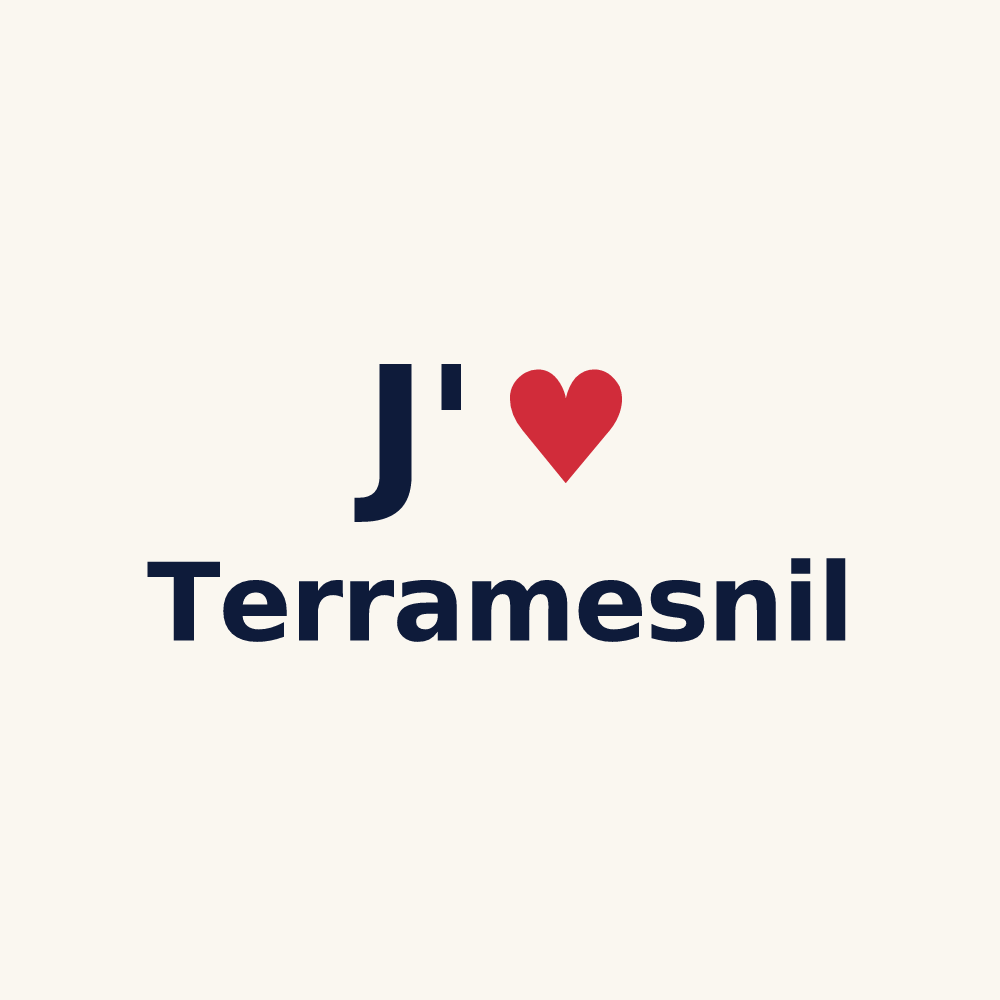 Tasse personnalisée Terramesnil — design J'aime Terramesnil