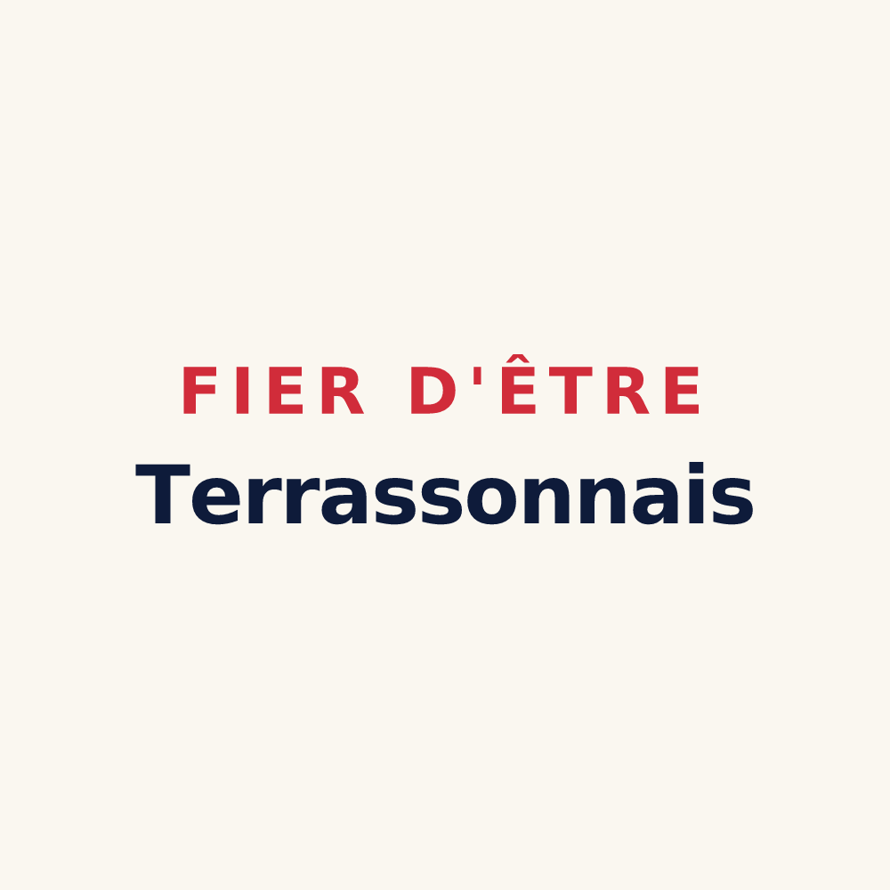 Tasse « Fier d'être Terrassonnais » — design pour Terrasson-Lavilledieu