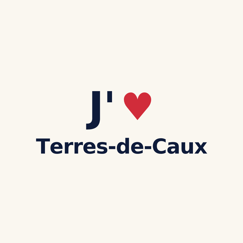 Tasse personnalisée Terres-de-Caux — design J'aime Terres-de-Caux