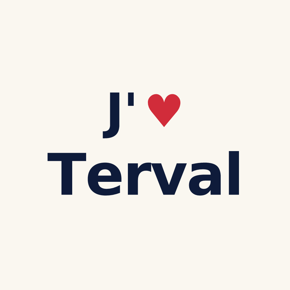 Tasse personnalisée Terval — design J'aime Terval