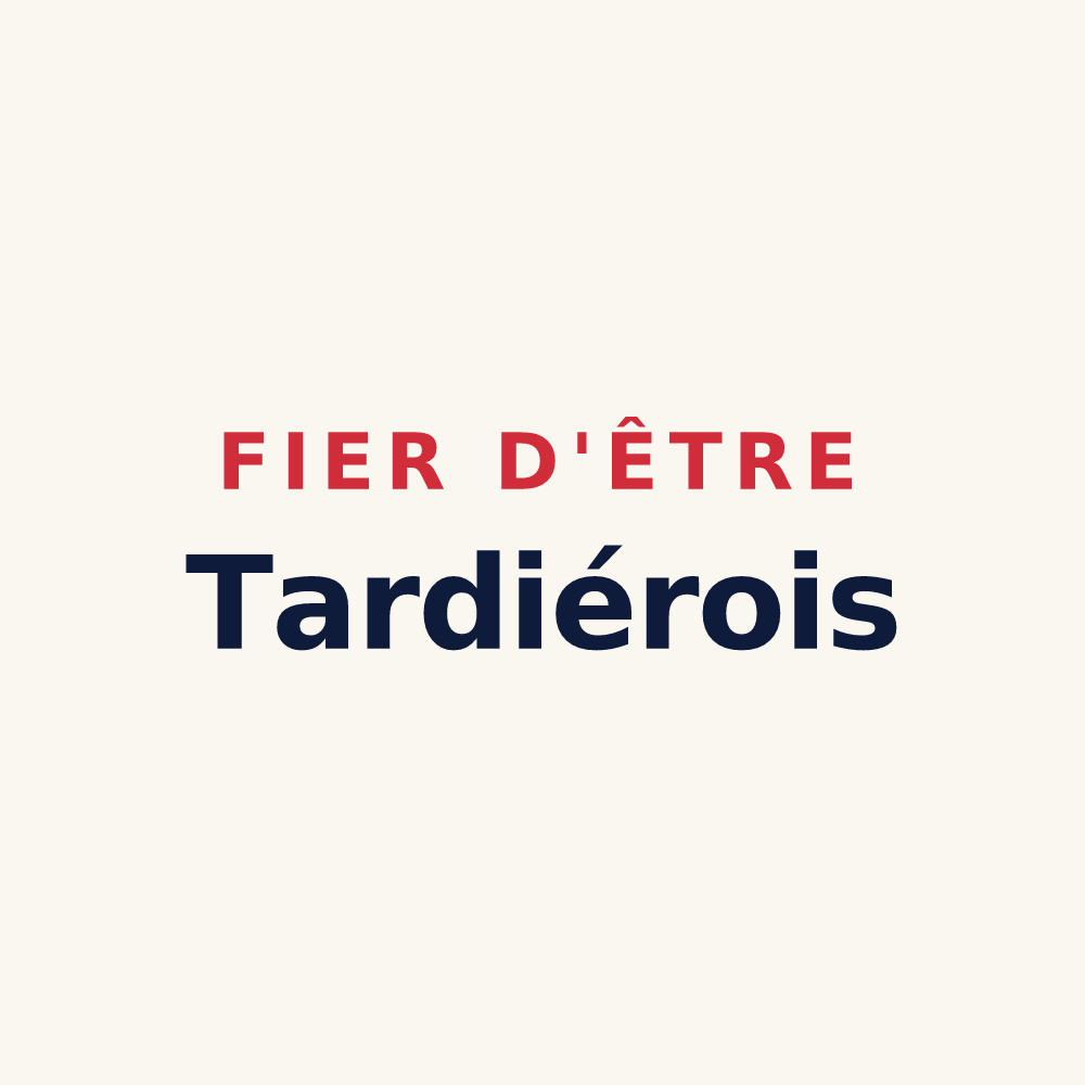 Tasse « Fier d'être Tardiérois » — design pour Terval