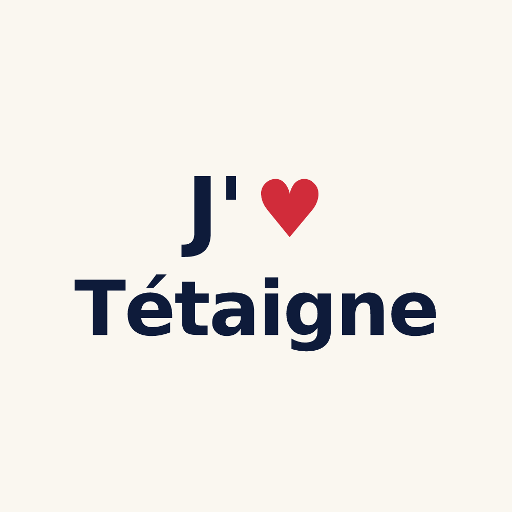 Tasse personnalisée Tétaigne — design J'aime Tétaigne