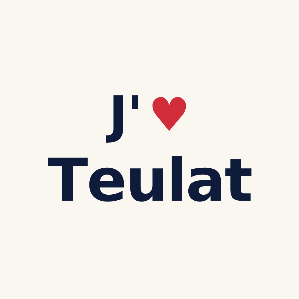 Tasse personnalisée Teulat — design J'aime Teulat