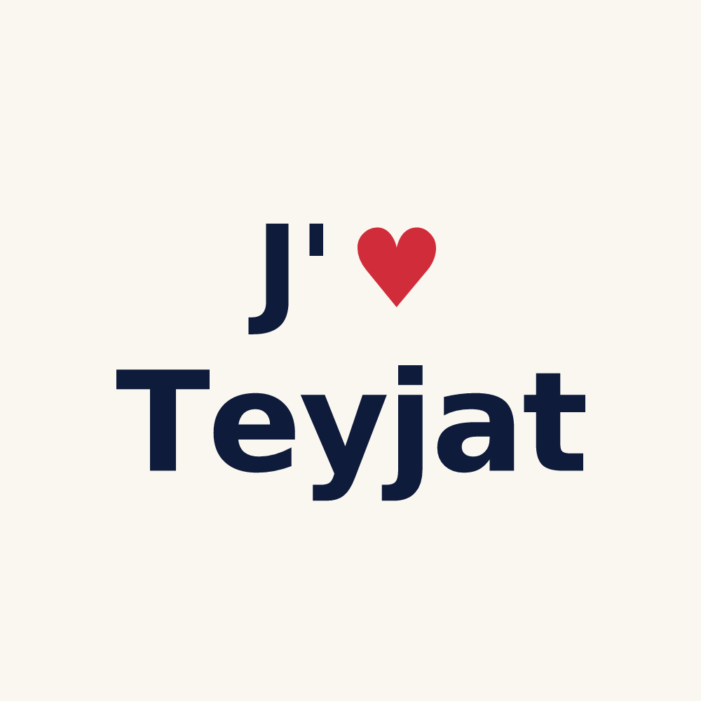 Tasse personnalisée Teyjat — design J'aime Teyjat