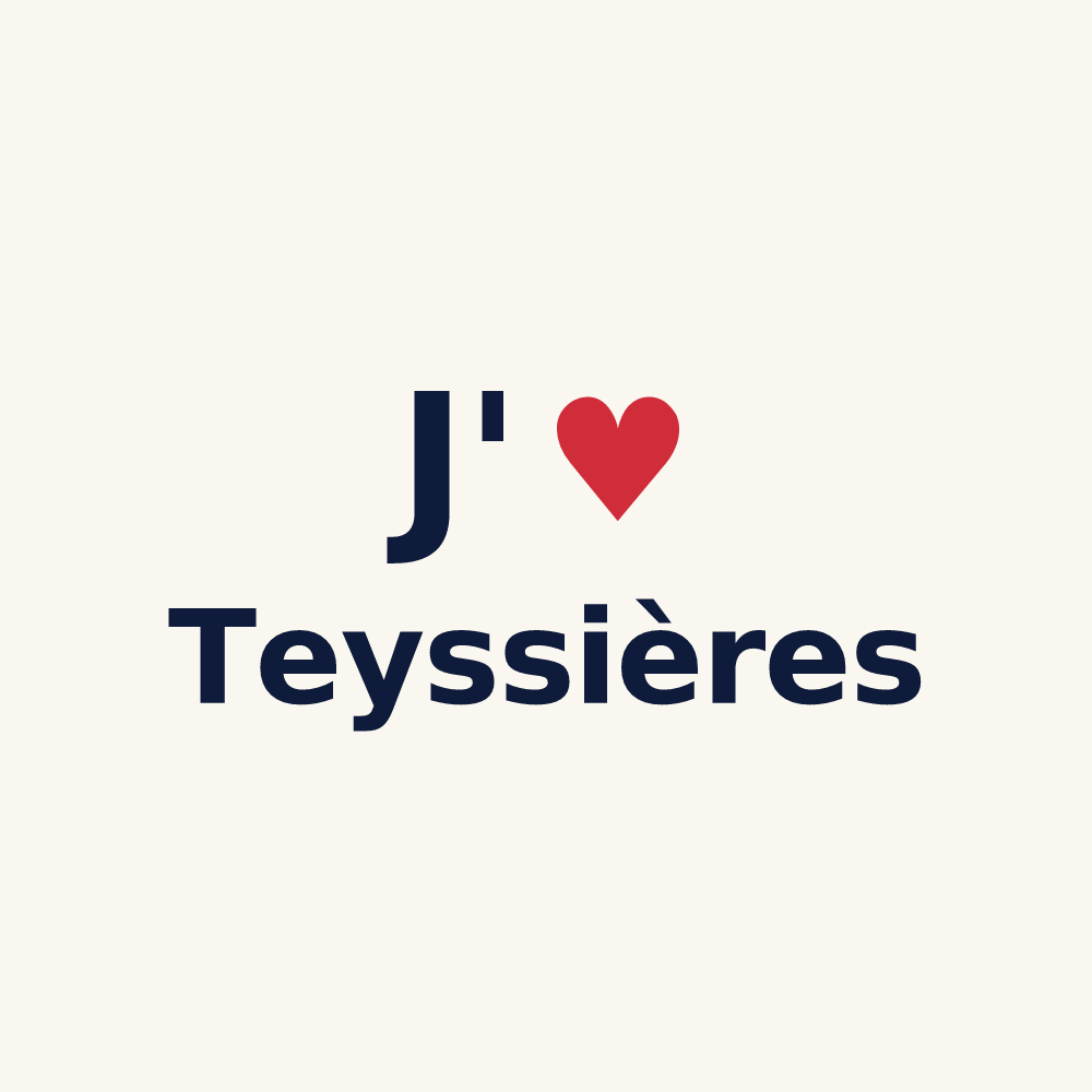 Tasse personnalisée Teyssières — design J'aime Teyssières