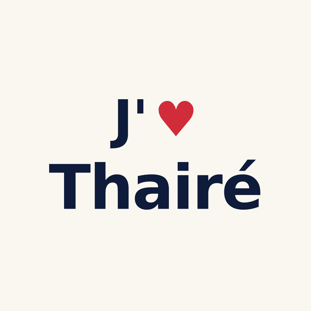 Tasse personnalisée Thairé — design J'aime Thairé