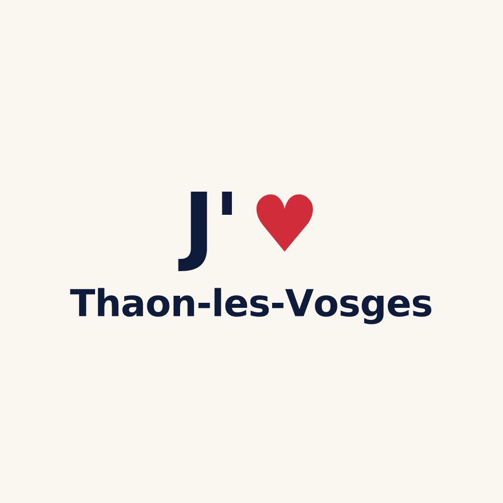 Tasse personnalisée Thaon-les-Vosges — design J'aime Thaon-les-Vosges