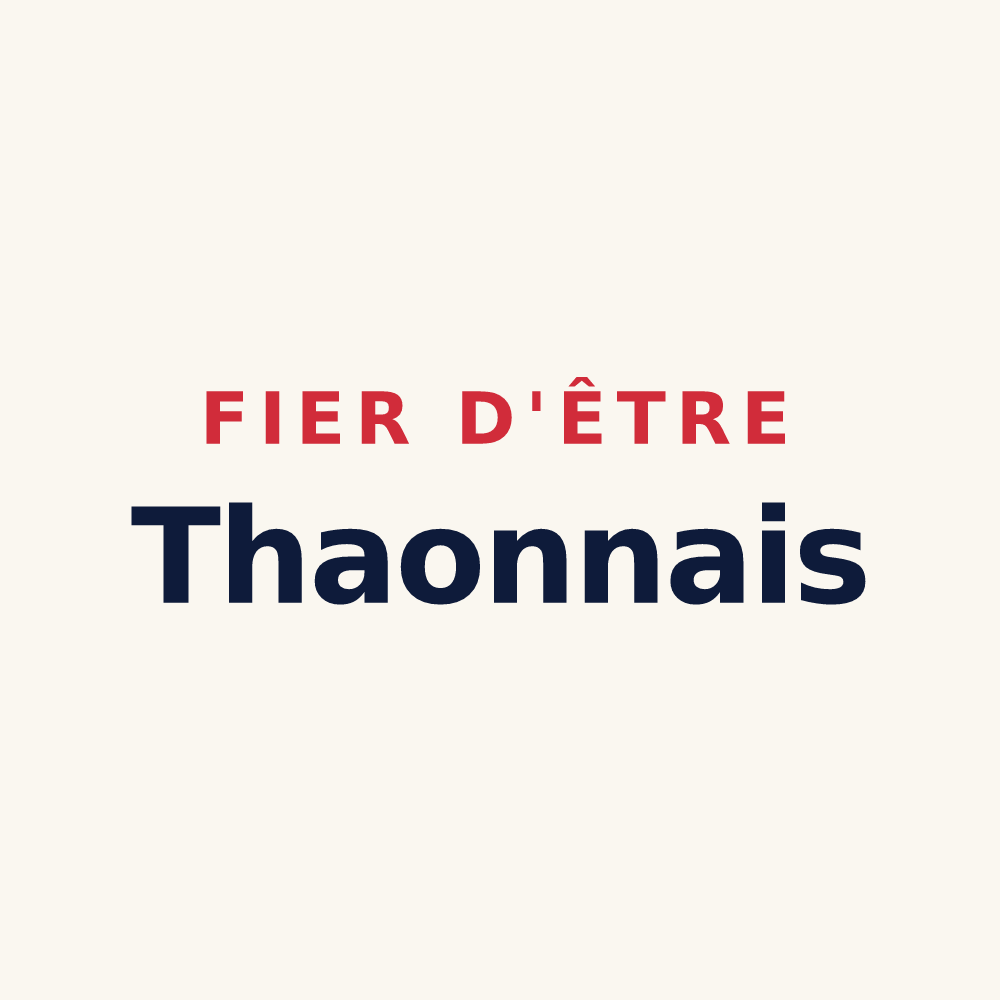 Tasse « Fier d'être Thaonnais » — design pour Thaon-les-Vosges