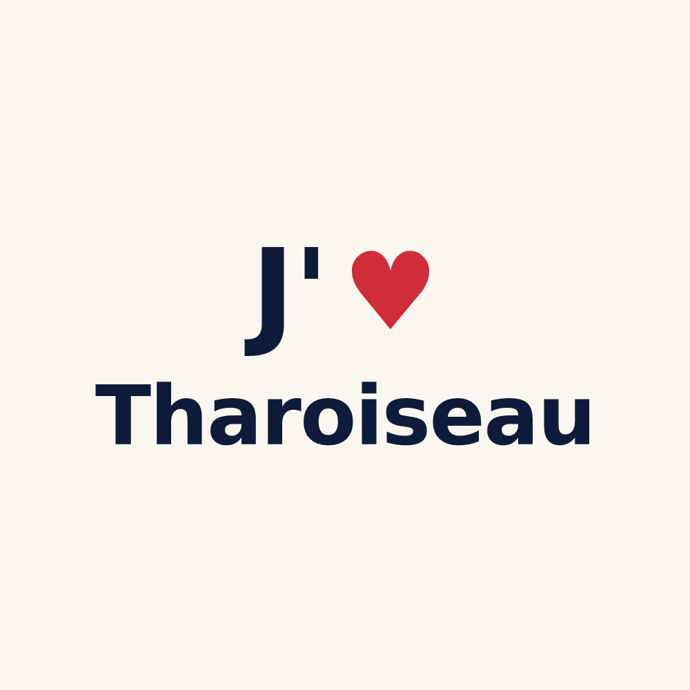 Tasse personnalisée Tharoiseau — design J'aime Tharoiseau