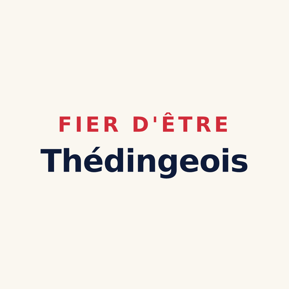 Tasse « Fier d'être Thédingeois » — design pour Théding
