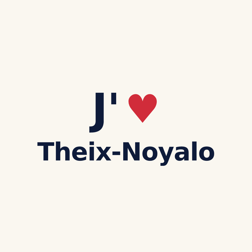 Tasse personnalisée Theix-Noyalo — design J'aime Theix-Noyalo