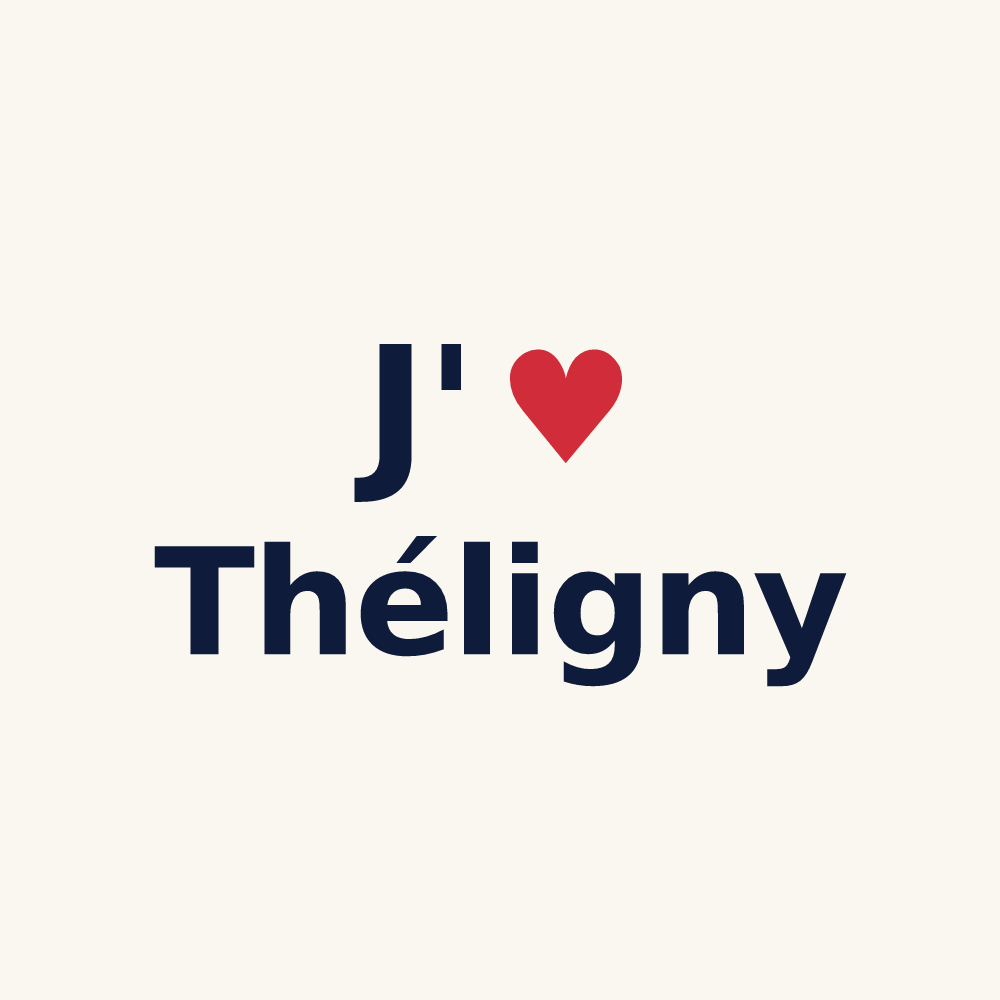 Tasse personnalisée Théligny — design J'aime Théligny