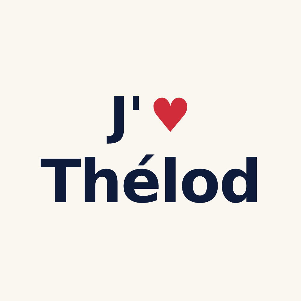 Tasse personnalisée Thélod — design J'aime Thélod
