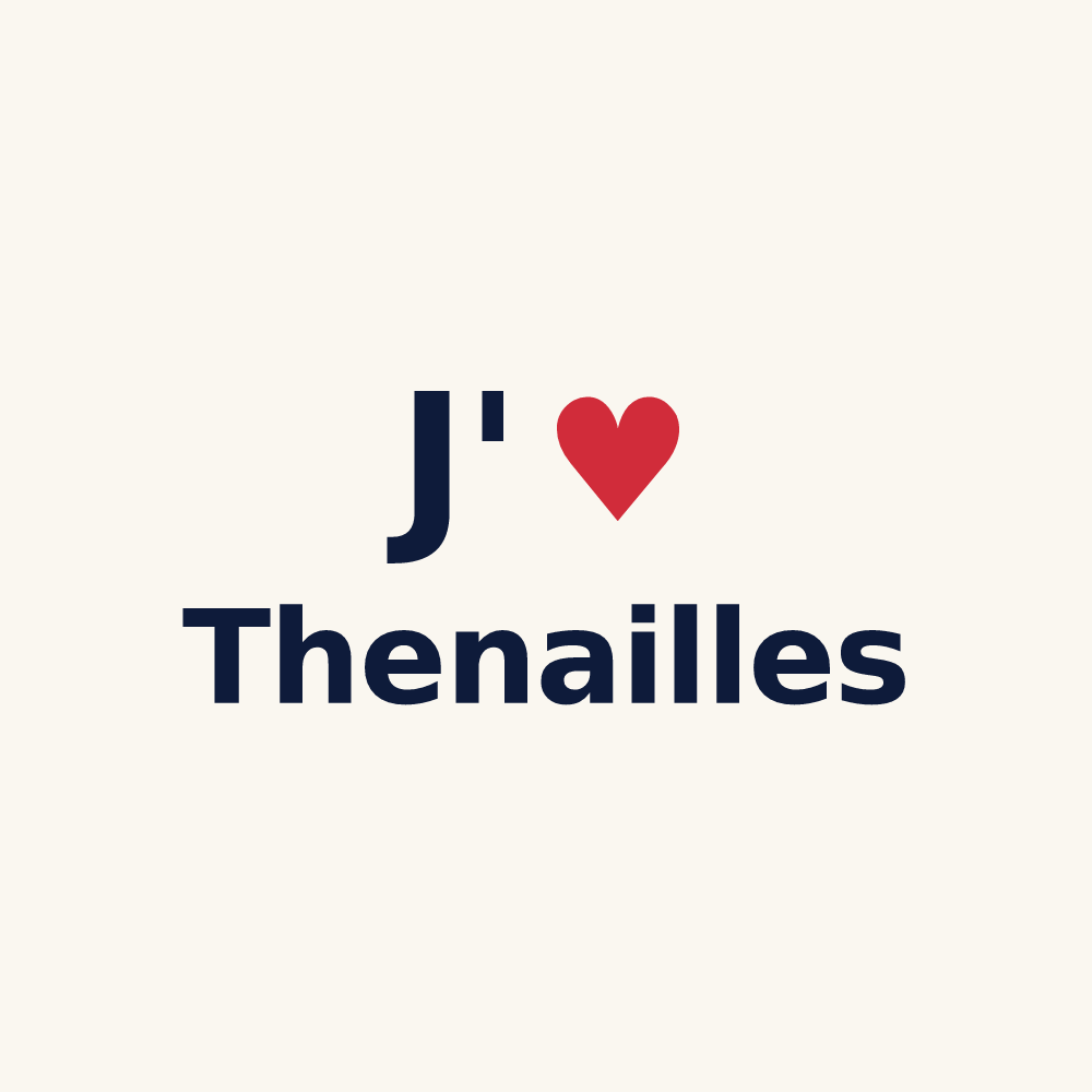 Tasse personnalisée Thenailles — design J'aime Thenailles