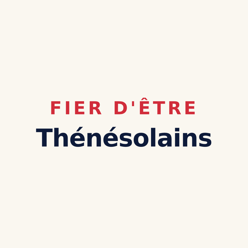 Tasse « Fier d'être Thénésolains » — design pour Thénésol