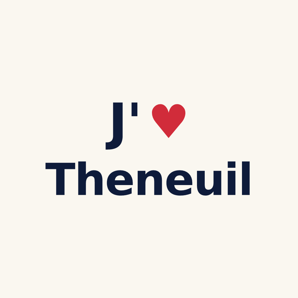 Tasse personnalisée Theneuil — design J'aime Theneuil