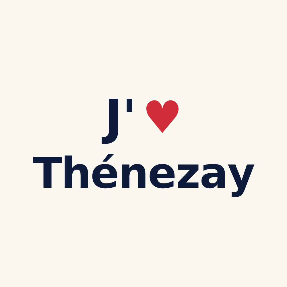 Tasse personnalisée Thénezay — design J'aime Thénezay