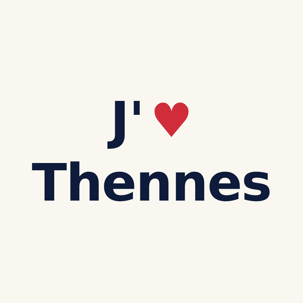 Tasse personnalisée Thennes — design J'aime Thennes