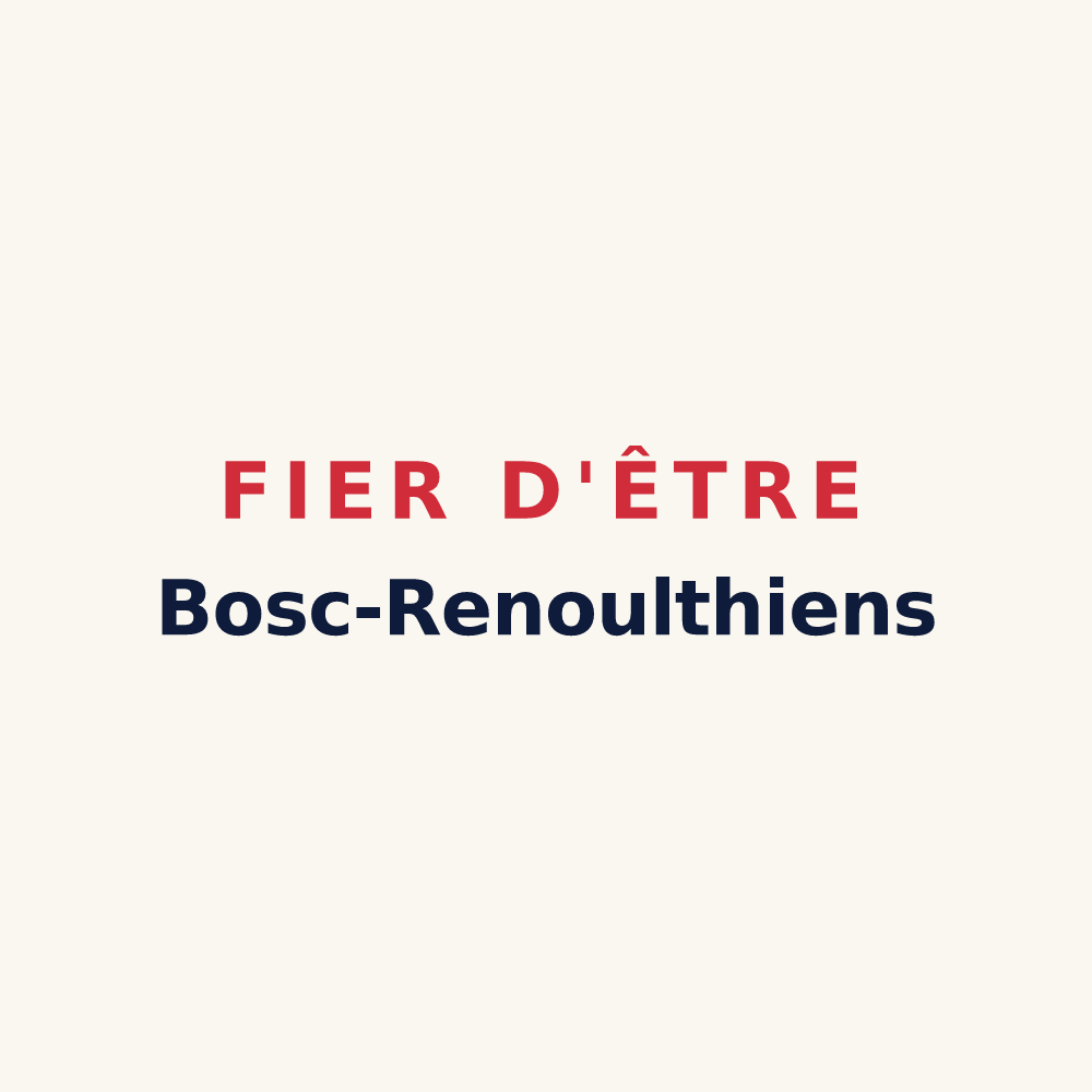 Tasse « Fier d'être Bosc-Renoulthiens » — design pour Thénouville