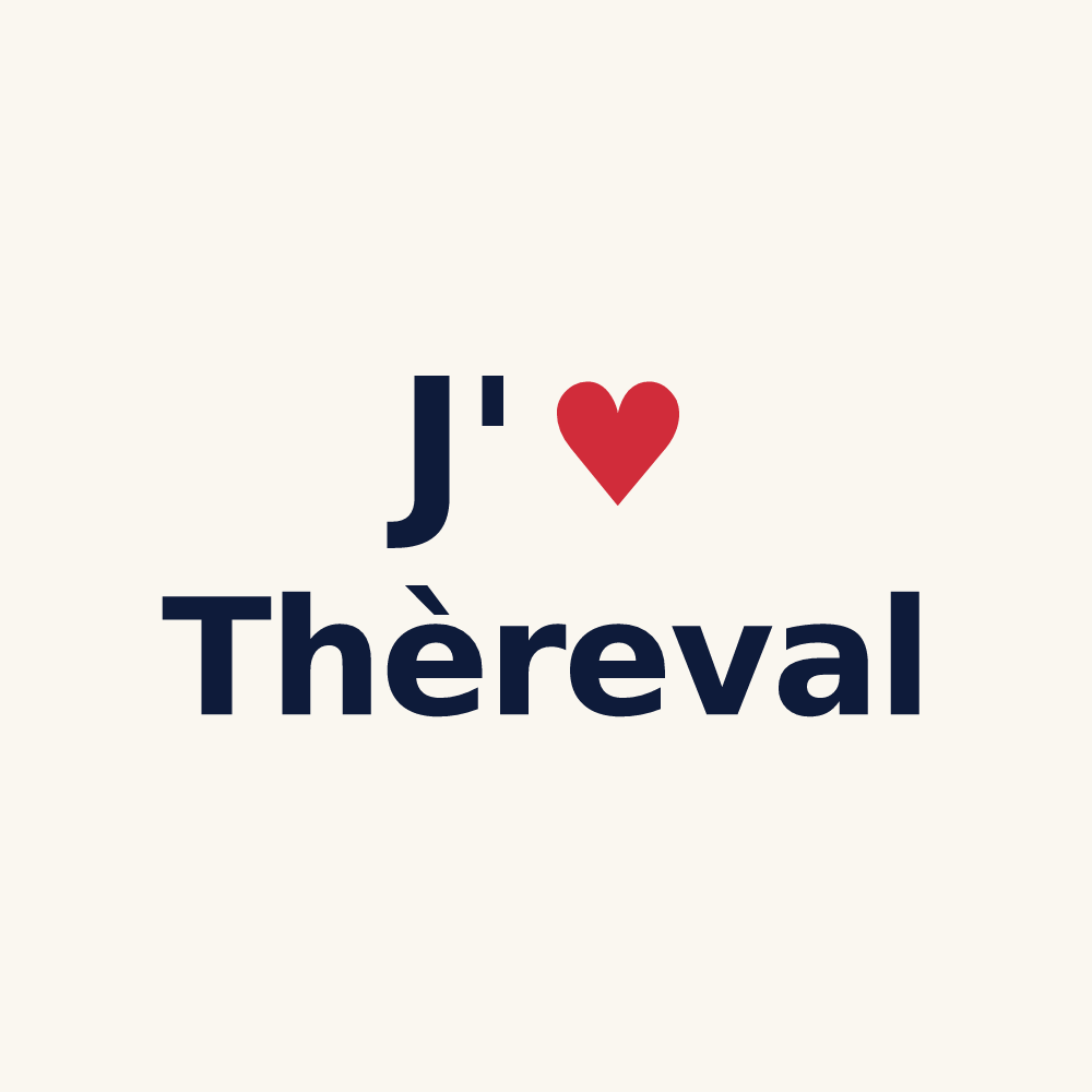 Tasse personnalisée Thèreval — design J'aime Thèreval