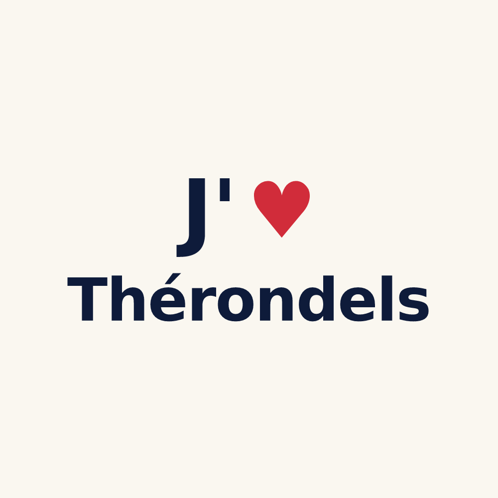 Tasse personnalisée Thérondels — design J'aime Thérondels