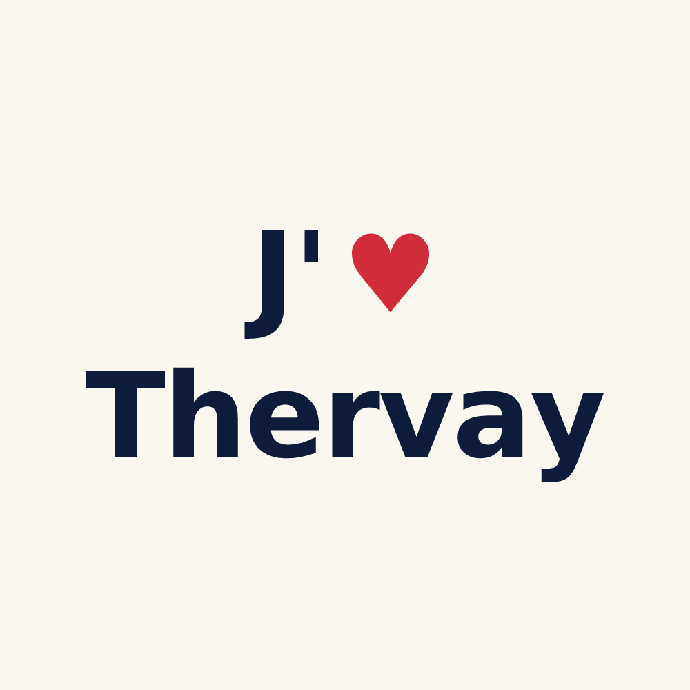 Tasse personnalisée Thervay — design J'aime Thervay
