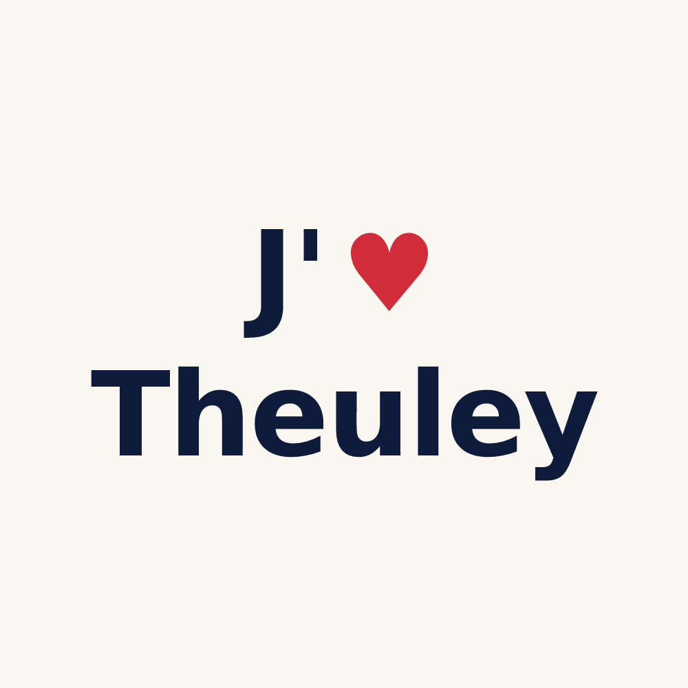 Tasse personnalisée Theuley — design J'aime Theuley