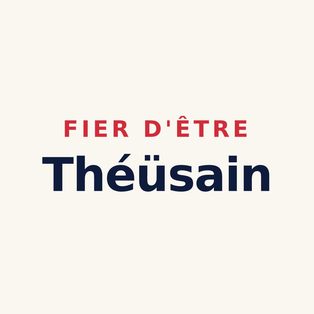 Tasse « Fier d'être Théüsain » — design pour Théus