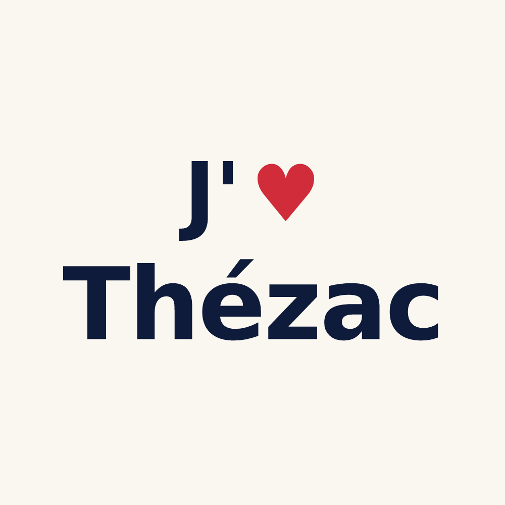 Tasse personnalisée Thézac — design J'aime Thézac