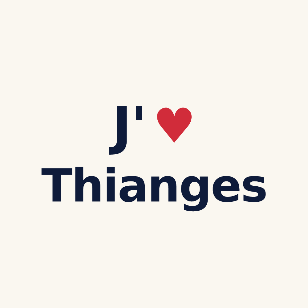 Tasse personnalisée Thianges — design J'aime Thianges