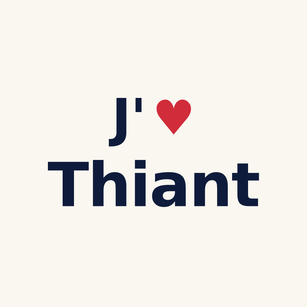 Tasse personnalisée Thiant — design J'aime Thiant