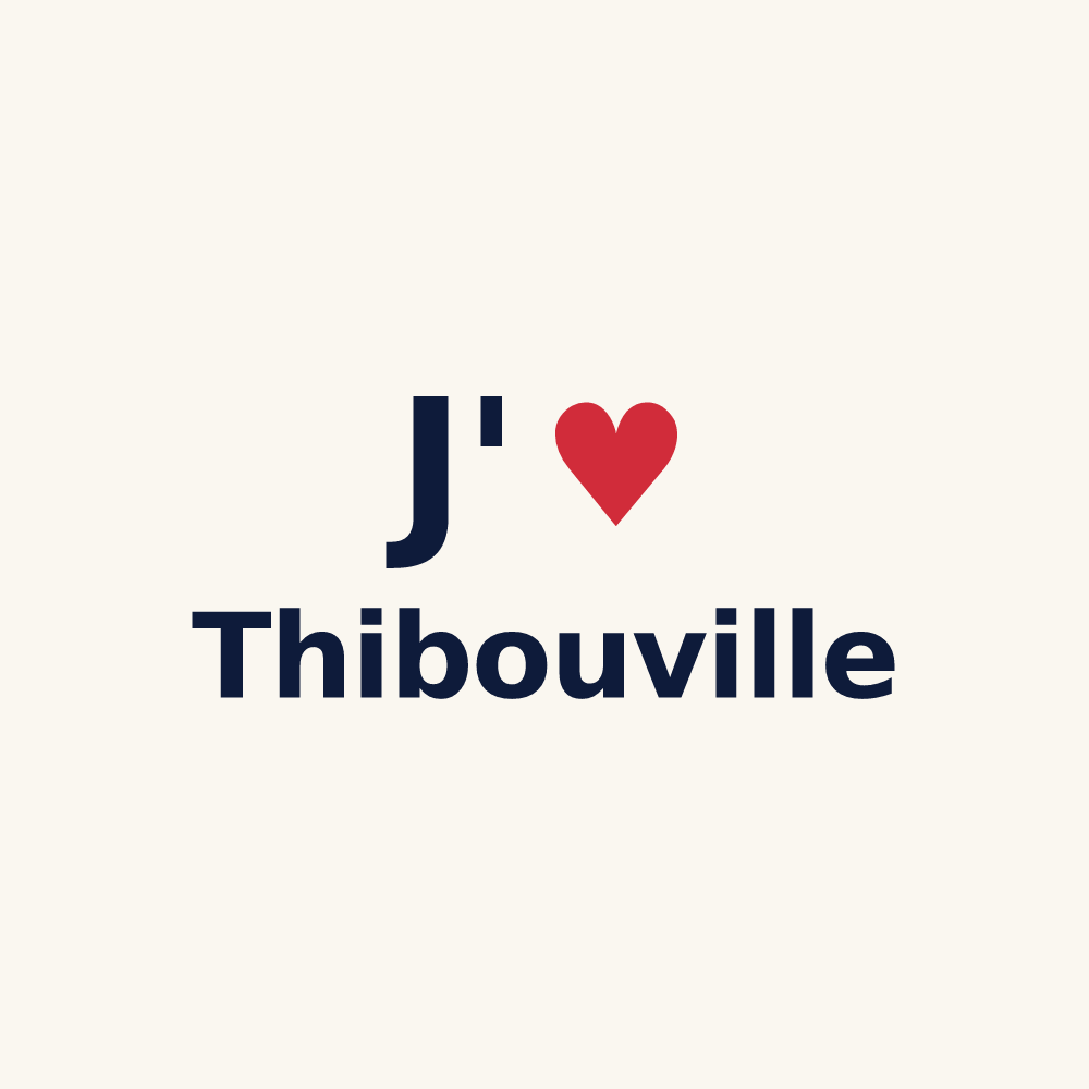 Tasse personnalisée Thibouville — design J'aime Thibouville