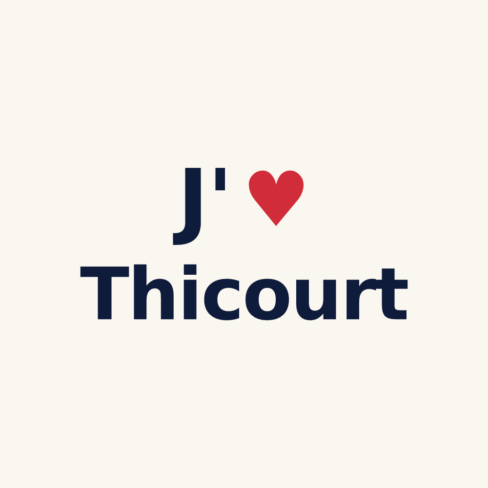 Tasse personnalisée Thicourt — design J'aime Thicourt