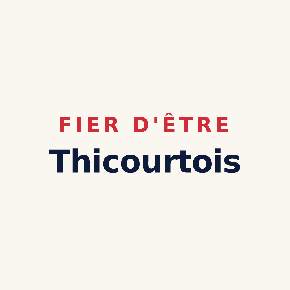 Tasse « Fier d'être Thicourtois » — design pour Thicourt