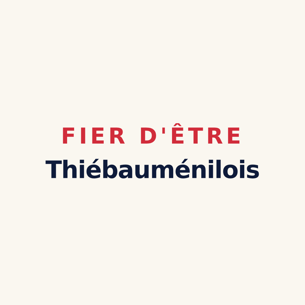 Tasse « Fier d'être Thiébauménilois » — design pour Thiébauménil