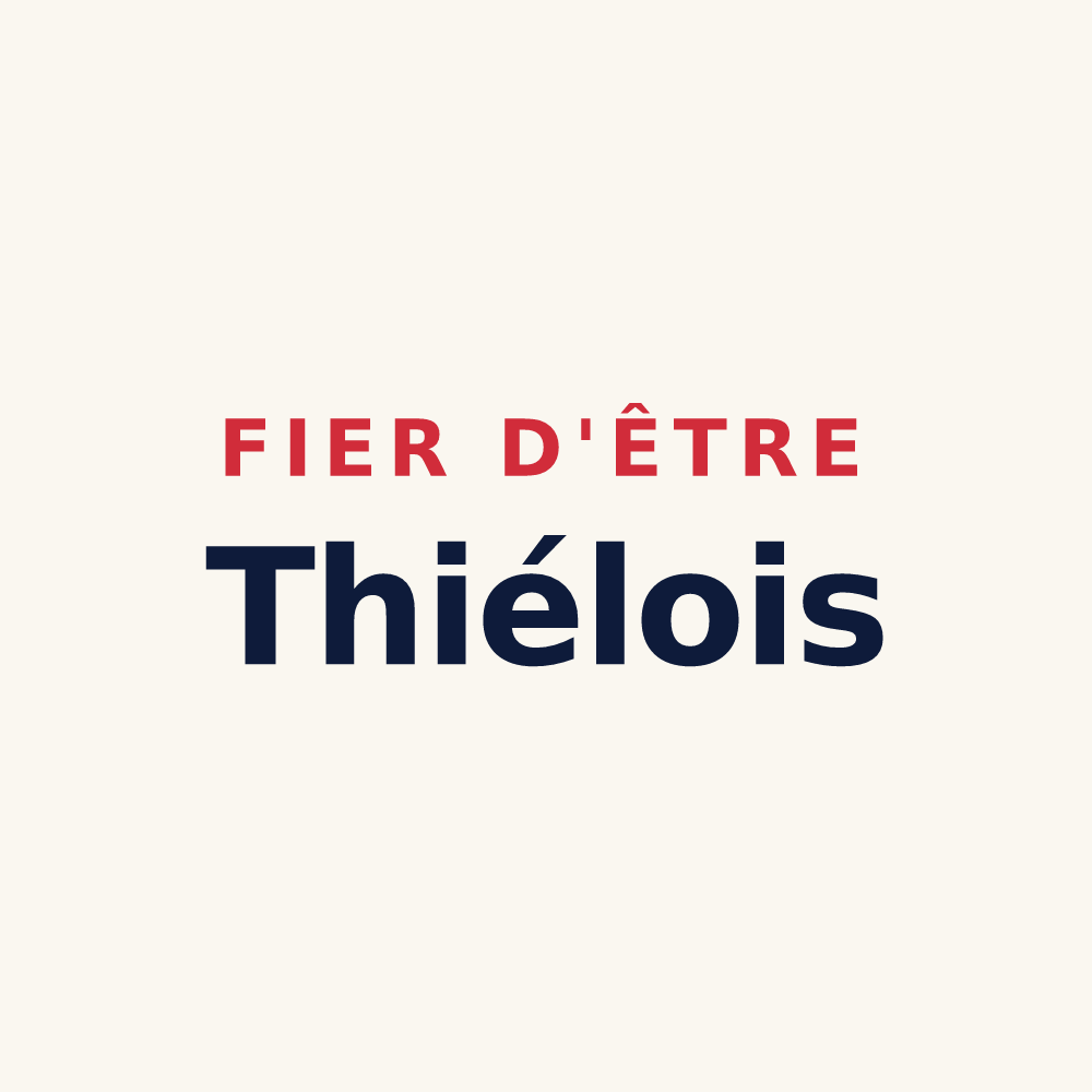 Tasse « Fier d'être Thiélois » — design pour Thiel-sur-Acolin