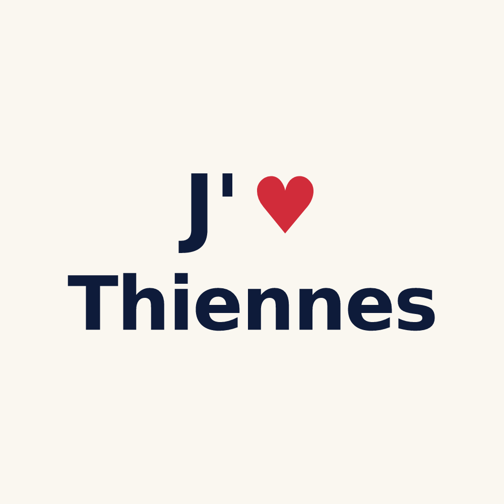 Tasse personnalisée Thiennes — design J'aime Thiennes