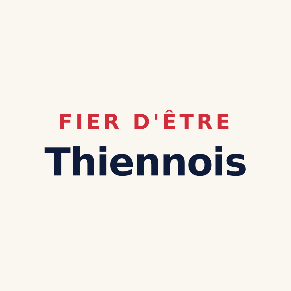 Tasse « Fier d'être Thiennois » — design pour Thiennes