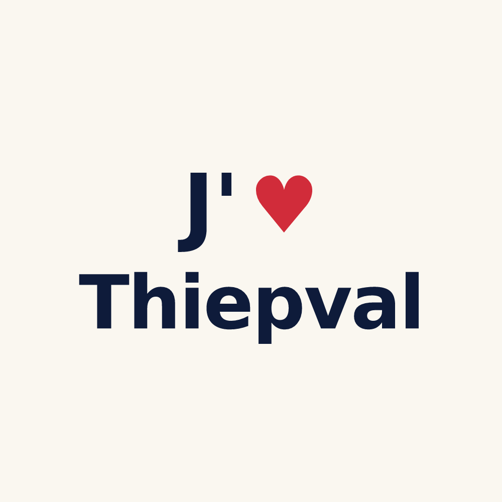 Tasse personnalisée Thiepval — design J'aime Thiepval