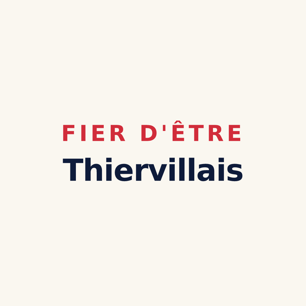 Tasse « Fier d'être Thiervillais » — design pour Thierville