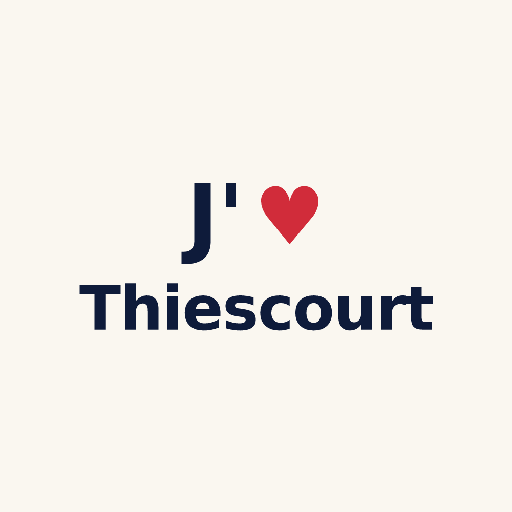 Tasse personnalisée Thiescourt — design J'aime Thiescourt