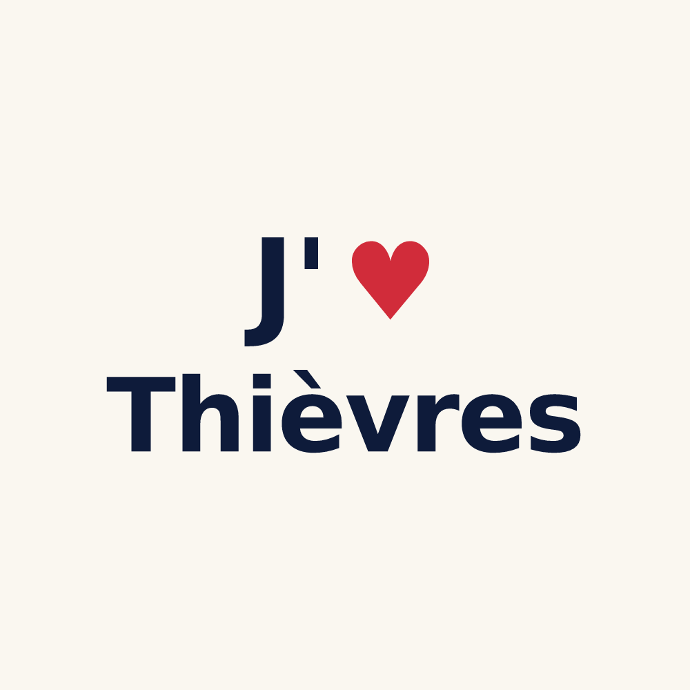 Tasse personnalisée Thièvres — design J'aime Thièvres
