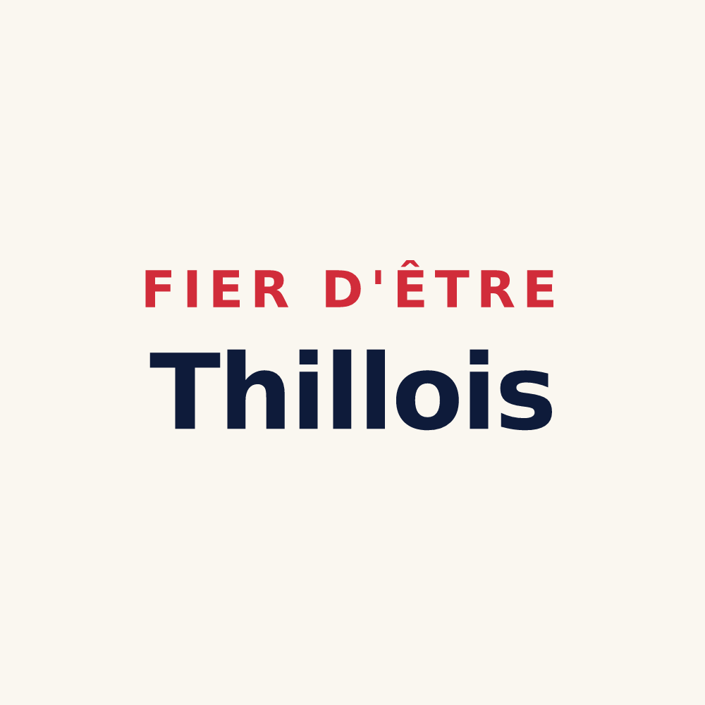 Tasse « Fier d'être Thillois » — design pour Thil
