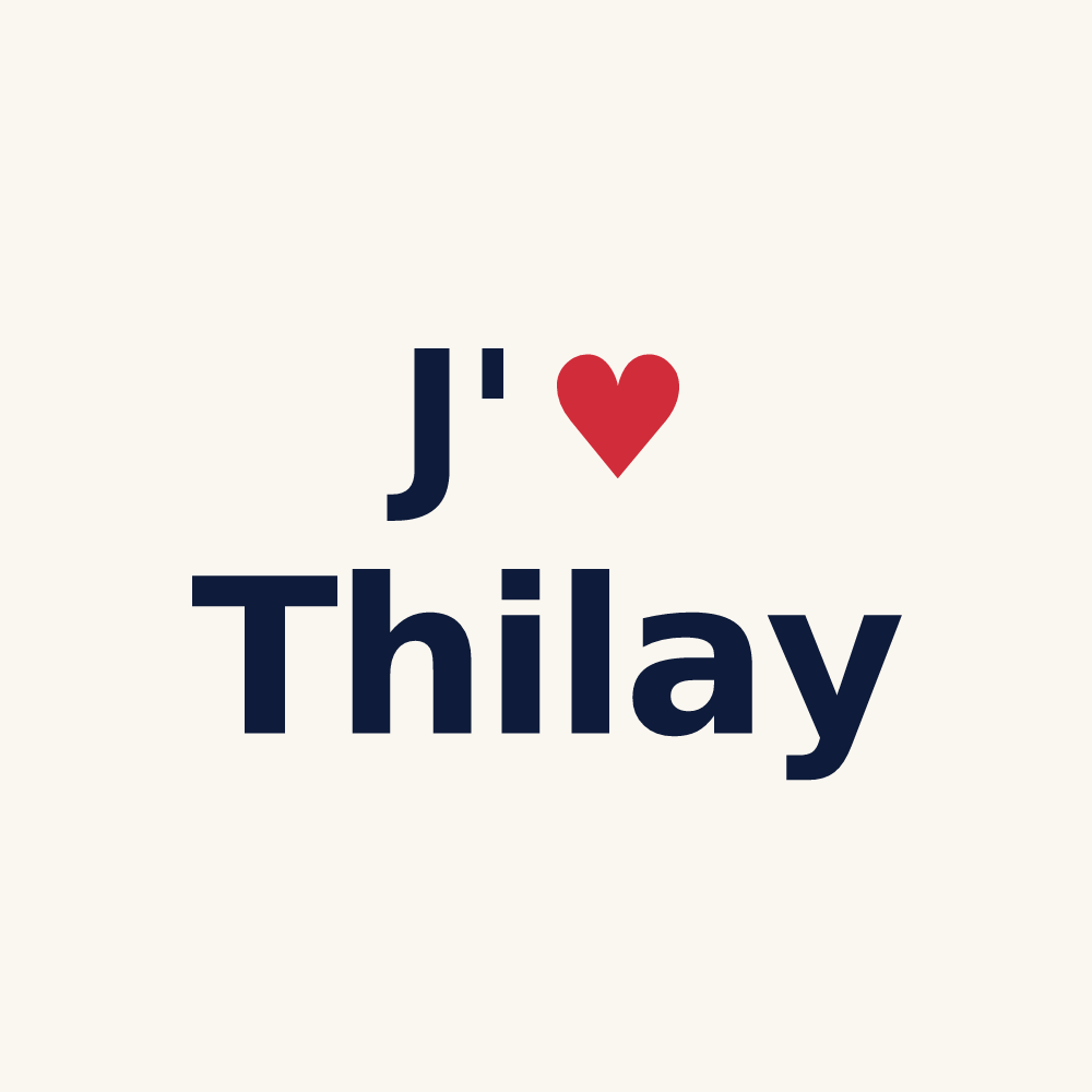 Tasse personnalisée Thilay — design J'aime Thilay