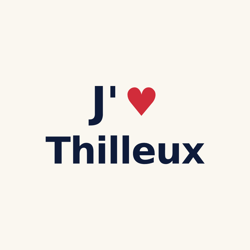 Tasse personnalisée Thilleux — design J'aime Thilleux